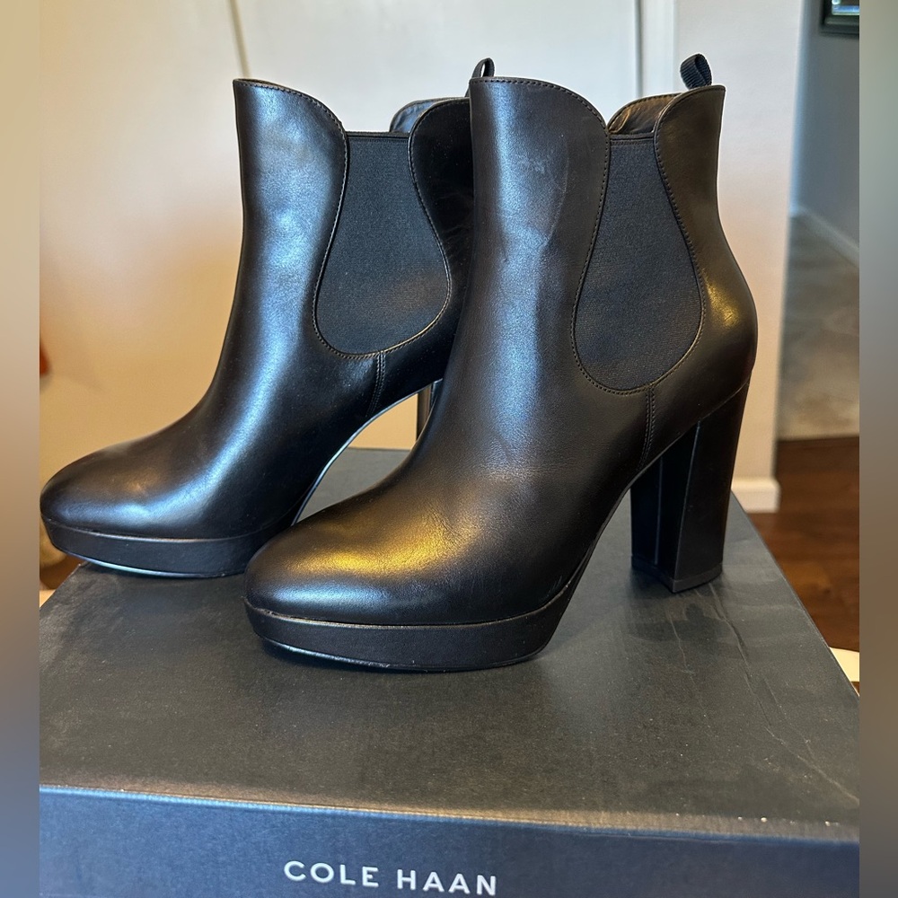 Cole Haan Women's Black Heeled Boots